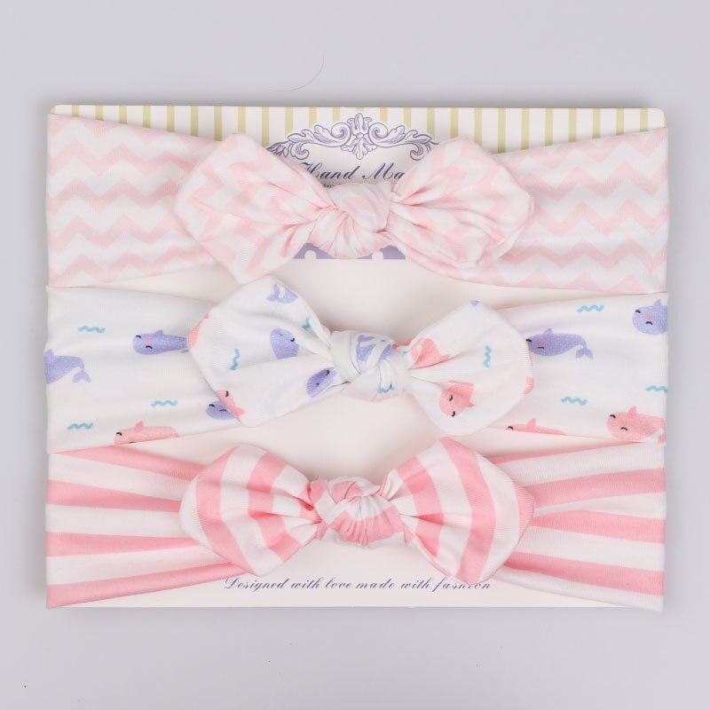 Bow Headbands Infant Wear (Set of 3)